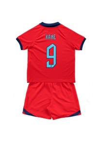 Engeland Harry Kane #9 Babytruitje Uit tenue Kind WK 2022 Korte Mouw (+ Korte broeken)